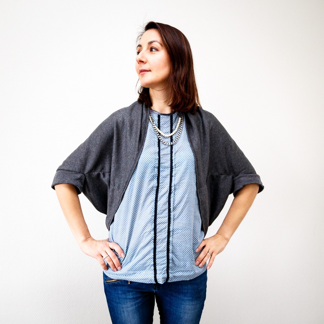 cardigan simply sewn et haut burda