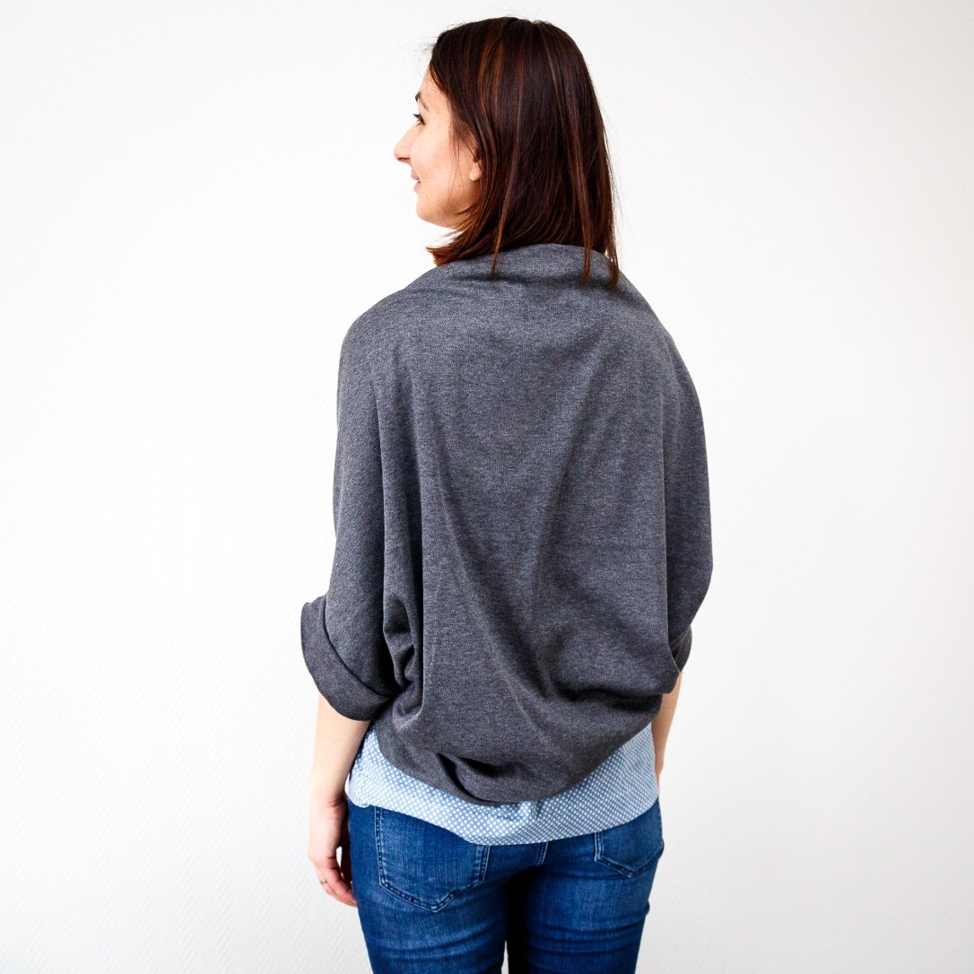 cardigan simply sewn et haut burda vue de dos